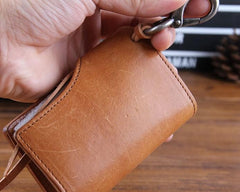 Genuine Leather Mens Cool Key Wallet Car Key Change Coin Card Holder Car Key Case for Men - imessengerbags