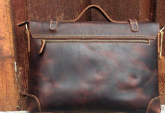 Vintage Leather Mens Briefcase Handbag Messenger Bag for men