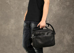 Genuine Leather Mens Cool Messenger Bag Briefcase Work Bag Business Bag for men - imessengerbags