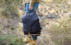 Canvas Mens Cool Backpack Bag Sling Bag Large Travel Bag Hiking Bag for Men - imessengerbags