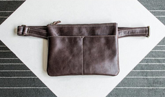 Genuine Leather Mens Cool Small Messenger Bag iPad Bag Chest Bag Bike Bag Cycling Bag for men - imessengerbags