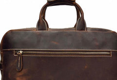 Vintage Cool Leather Briefcase Handbag Business Briefecases Shoulder Bag for men