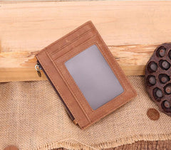 RFID Leather Mens Small Wallet Cardholder Wallet Front Pocket Wallets for Men - imessengerbags