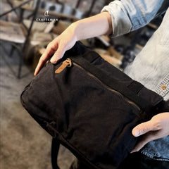Army Green Canvas Mens Side Bag Messenger Bag Canvas Courier Bag Postman Purse For Men - imessengerbags