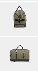 Army Green Canvas Mens Travel Bag Weekender Bag Business Hand Bag Large Travel Bag for Men