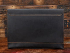 BLACK and BROWN MENS LEATHER SLIM CLUTCH PURSE BAG CLUTCH BAG FOR MEN - imessengerbags
