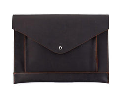 BLACK and BROWN MENS LEATHER SLIM CLUTCH PURSE BAG CLUTCH BAG FOR MEN - imessengerbags