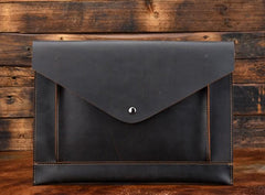 BLACK and BROWN MENS LEATHER SLIM CLUTCH PURSE BAG CLUTCH BAG FOR MEN - imessengerbags