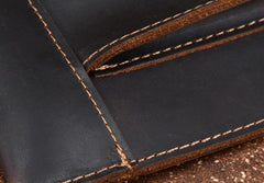 BLACK and BROWN MENS LEATHER SLIM CLUTCH PURSE BAG CLUTCH BAG FOR MEN - imessengerbags