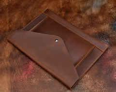 BLACK and BROWN MENS LEATHER SLIM CLUTCH PURSE BAG CLUTCH BAG FOR MEN - imessengerbags