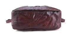 Coffee Leather Men's 14 inches inches Large Courier Bag Travel Bag Weekend Bag Messenger Bag Postman Bag For Men - imessengerbags