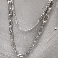Badass Double Mens Silver Long Wallet CHain Pants Chain Jeans Chain Jean Chain For Men - imessengerbags