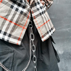 Badass Double Mens Silver Long Wallet CHain Pants Chain Jeans Chain Jean Chain For Men - imessengerbags