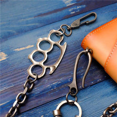 Badass Punk Mens Long Stainless steel Silver Chain Pants Chain Wallet Chain For Men - imessengerbags