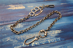 Badass Punk Mens Long Stainless steel Silver Chain Pants Chain Wallet Chain For Men - imessengerbags
