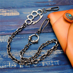 Badass Punk Mens Long Stainless steel Silver Chain Pants Chain Wallet Chain For Men - imessengerbags