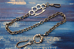 Badass Punk Mens Long Stainless steel Silver Chain Pants Chain Wallet Chain For Men - imessengerbags