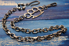 Badass Punk Mens Long Stainless steel Silver Chain Pants Chain Wallet Chain For Men - imessengerbags