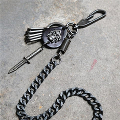 Badass Hip Hop Mens Skull Trousers Key Chain Punk Pants Chain Wallet Chain For Men - imessengerbags