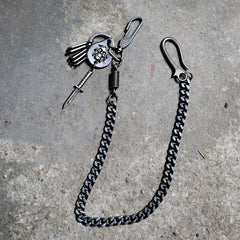 Badass Hip Hop Mens Skull Trousers Key Chain Punk Pants Chain Wallet Chain For Men - imessengerbags