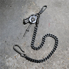 Badass Hip Hop Mens Skull Trousers Key Chain Punk Pants Chain Wallet Chain For Men - imessengerbags