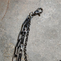 Badass Men's Triple Long Wallet Chain Pants Chain Trendy Biker Wallet Chain For Men - imessengerbags