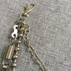 Badass Men's Silver Triple Pants Chain Punk Wallet Chain Jeans Chain Jean Chain For Men - imessengerbags
