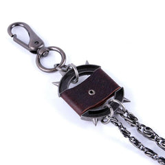Badass Men's Fashion Silver Star Long Wallet Chain Pants Chain Biker Wallet Chain For Men - imessengerbags