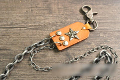 Cool Men's Silver Skull Double Long Wallet Chain Pants Chain Biker Wallet Chain For Men - imessengerbags