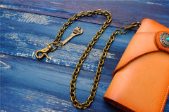 Badass Men's Gold Brass Spanner Wallet Chain Pants Chain Long Biker Wallet Chain For Men - imessengerbags