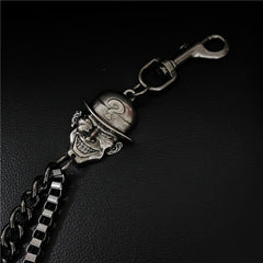 Badass Men's Black Wallet Chain Pants Chain Long Biker Wallet Chain For Men - imessengerbags