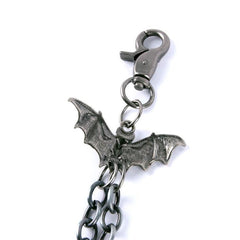 Badass Men's Silver Bat Double Pants Chain Punk Wallet Chain For Men - imessengerbags