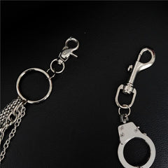 Cool Men's Silver Triple Fashion Long Punk Biker Wallet Chain Pants Chain For Men - imessengerbags