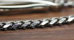 Cool Men's Stainless Steel Silver Long 21‘’ Pants Chain Biker Wallet Chain For Men - imessengerbags