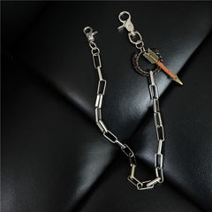 Badass Mens Arrow Stainless Key Chain Pants Chain Wallet Chain For Men - imessengerbags