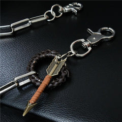 Badass Mens Arrow Stainless Key Chain Pants Chain Wallet Chain For Men