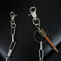 Badass Mens Arrow Stainless Key Chain Pants Chain Wallet Chain For Men - imessengerbags