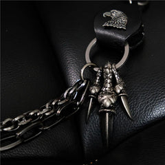 Badass Mens Eagle Double Key Long Biker Pants Chain Wallet Chain For Men - imessengerbags