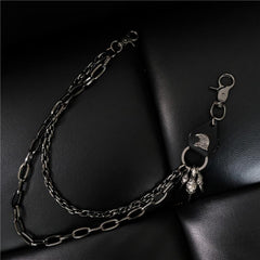 Badass Mens Eagle Double Key Long Biker Pants Chain Wallet Chain For Men - imessengerbags