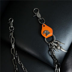 Badass Mens Eagle Double Key Long Biker Pants Chain Wallet Chain For Men - imessengerbags