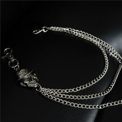 Badass Mens Smiley Face Head Stainless Key Chain Pants Chain Wallet Chain For Men - imessengerbags