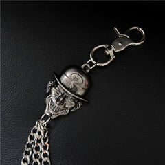 Badass Mens Smiley Face Head Stainless Key Chain Pants Chain Wallet Chain For Men - imessengerbags