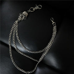 Badass Mens Smiley Face Head Stainless Key Chain Pants Chain Wallet Chain For Men - imessengerbags