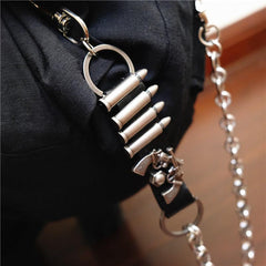 Badass Punk Bullet Mens Pants Chain Long Wallet Chain Fashion  Key Chain For Men - imessengerbags