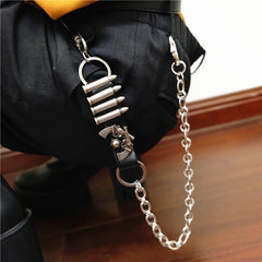Badass Punk Bullet Mens Pants Chain Long Wallet Chain Fashion  Key Chain For Men - imessengerbags