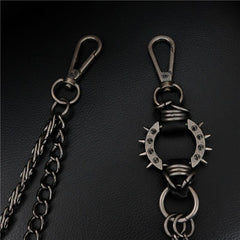 Badass Punk Mens Double Long Biker Wallet CHain Pants CHain Wallet Chain For Men - imessengerbags