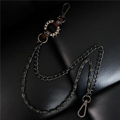 Badass Punk Mens Double Long Biker Wallet CHain Pants CHain Wallet Chain For Men - imessengerbags