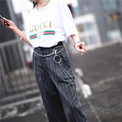 Badass Punk Mens Womens Stainless Steel Double Beaded Pants Chain Wallet Chain For Men - imessengerbags