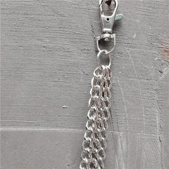 Badass Punk Mens Womens Long Three-Layer Hip Hop Pants Chain Wallet Chain For Men - imessengerbags
