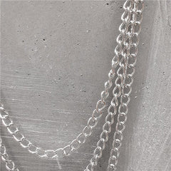 Badass Punk Mens Long Three Layer Jeans Chain Jean Chain Pants Chain Wallet Chain For Men - imessengerbags